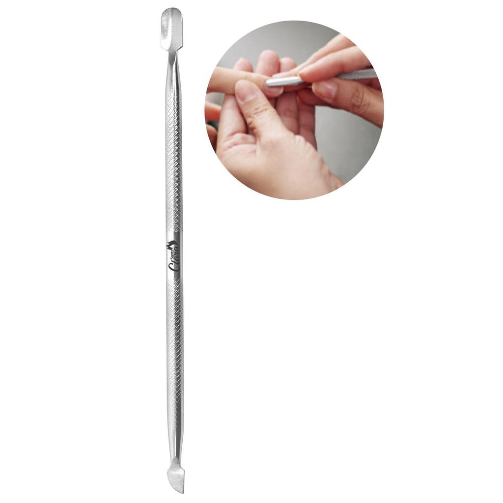 Espatula Dupla Inox P/ Cuticula Com Ponta Manicure Pedicure