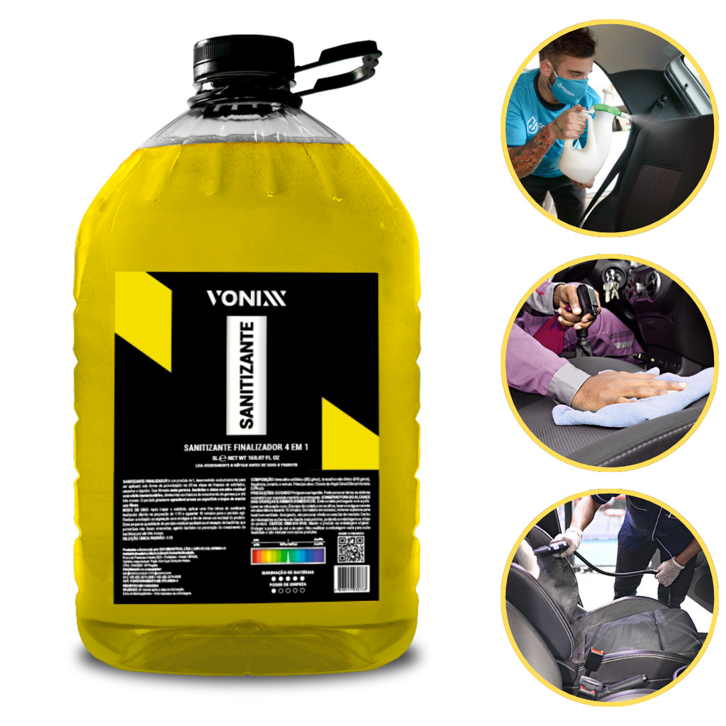 Sanitizante Finalizador Estofados Carpetes Tapetes Vonixx 5L em Oferta na Shopee