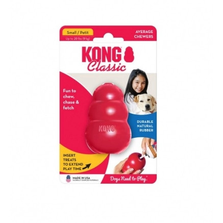 Brinquedo Interativo Pet Mordedor Recheável para Cachorro Kong Classic