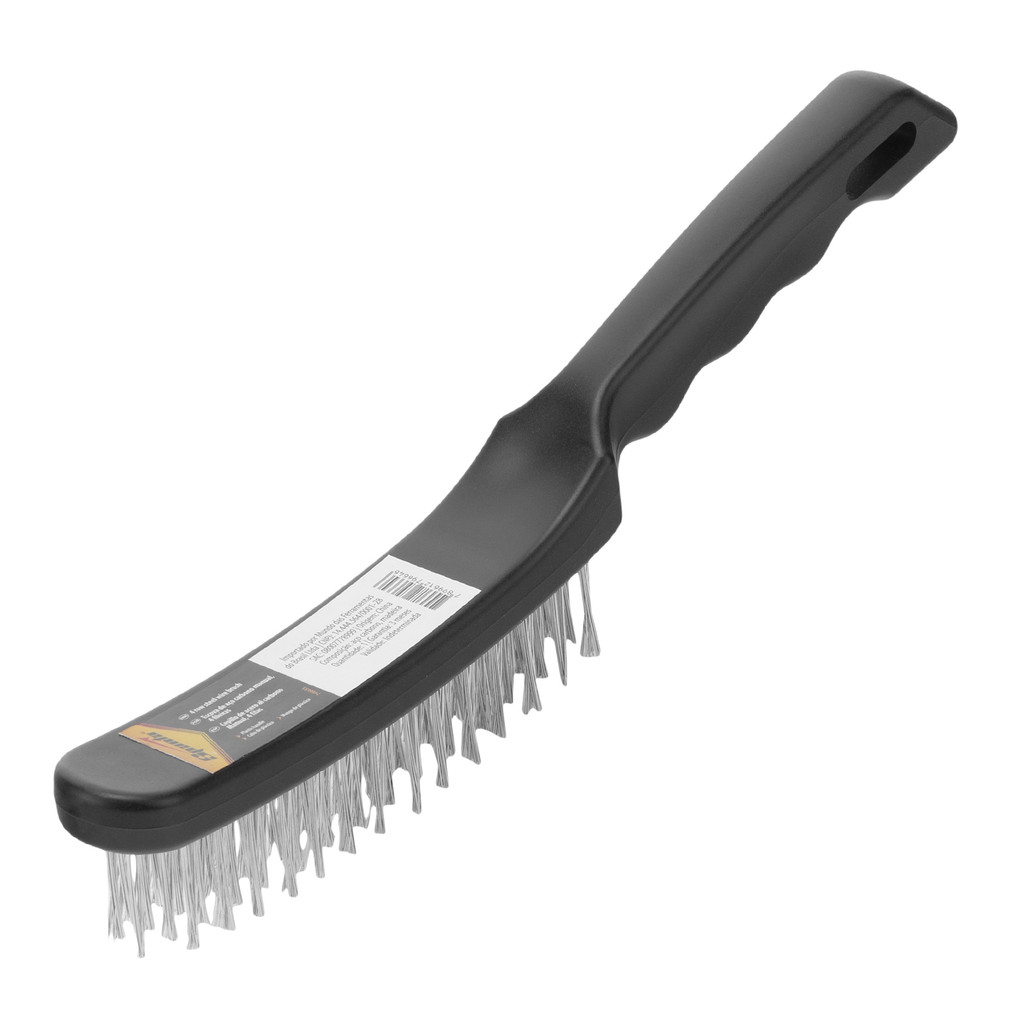 ESCOVA MANUAL, ACO, 4 FILEIRAS, CABO PLASTICO, 1PC // SPARTA em Oferta na Shopee
