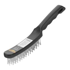 ESCOVA MANUAL, ACO, 4 FILEIRAS, CABO PLASTICO, 1PC // SPARTA