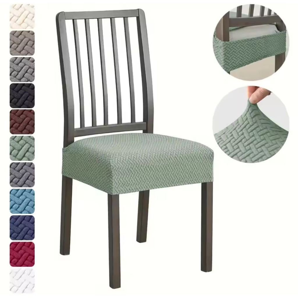 Capa Elástica Premium Para Cadeira De Jantar Camurça Impermeável Renovação Instantânea Proteção Completa em Oferta na Shopee