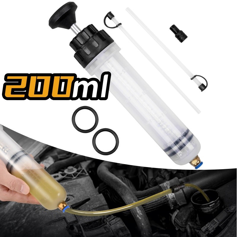 Ferramenta manual para troca de óleo automotivo extrator de óleo com seringa de 200 cc