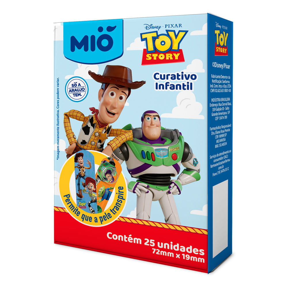 Curativo Mió Disney Pixar Toy Story com 25 Unidades em Oferta na Shopee