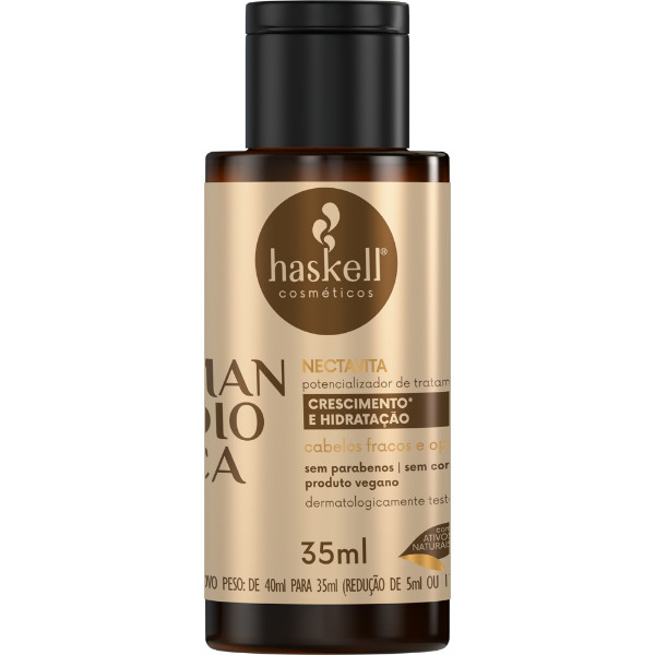 Nectavita Mandioca 35ml Haskell |Força, brilho e hidratação profunda para cabelos fracos e opacos! em Oferta na Shopee