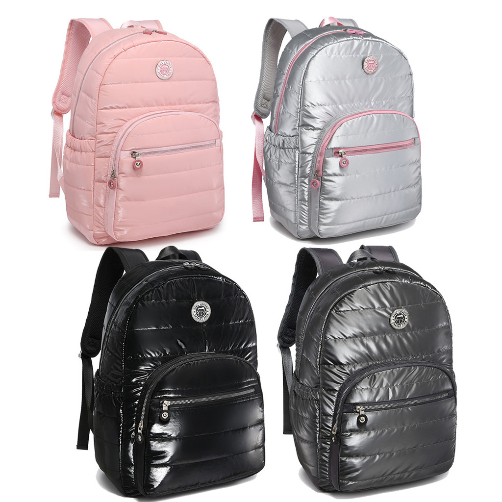 Mochila Feminina Kika Escolar Costa Grande Lona Juvenil em Oferta na Shopee