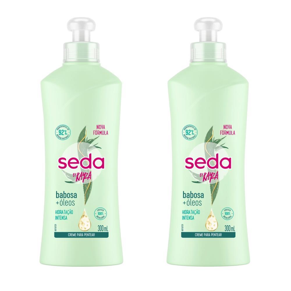 Kit 2 Creme para Pentear Seda By Rayza Babosa e Óleos 300ml
