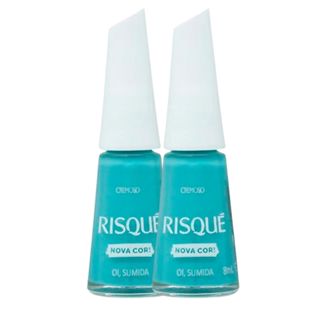 Kit 2 Esmalte Risqué Cremoso Nova Cor Oi Sumida 8ml em Oferta na Shopee