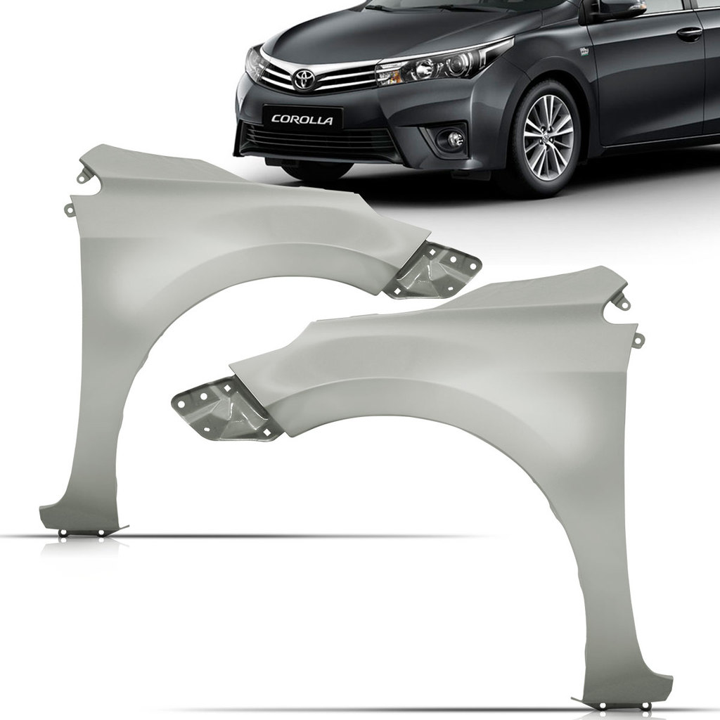 Paralama Corolla 2015 2016 2017 Cinza Serve 2018