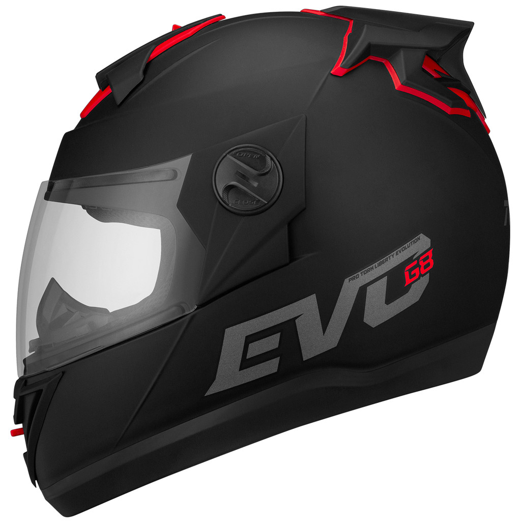 Capacete Moto Fechado Integral Masculino Feminino Pro Tork Evolution G8 Evo Inmetro