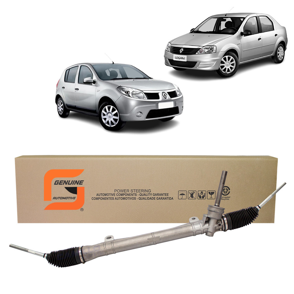Imagem Caixa Direção Mecânica Renault Logan Sandero Alta Qualidade Garantia Desempenho