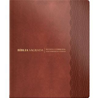 Bíblia Sagrada Com Espaço Para Anotações | ARC | Capa Luxo Marrom em Oferta na Shopee