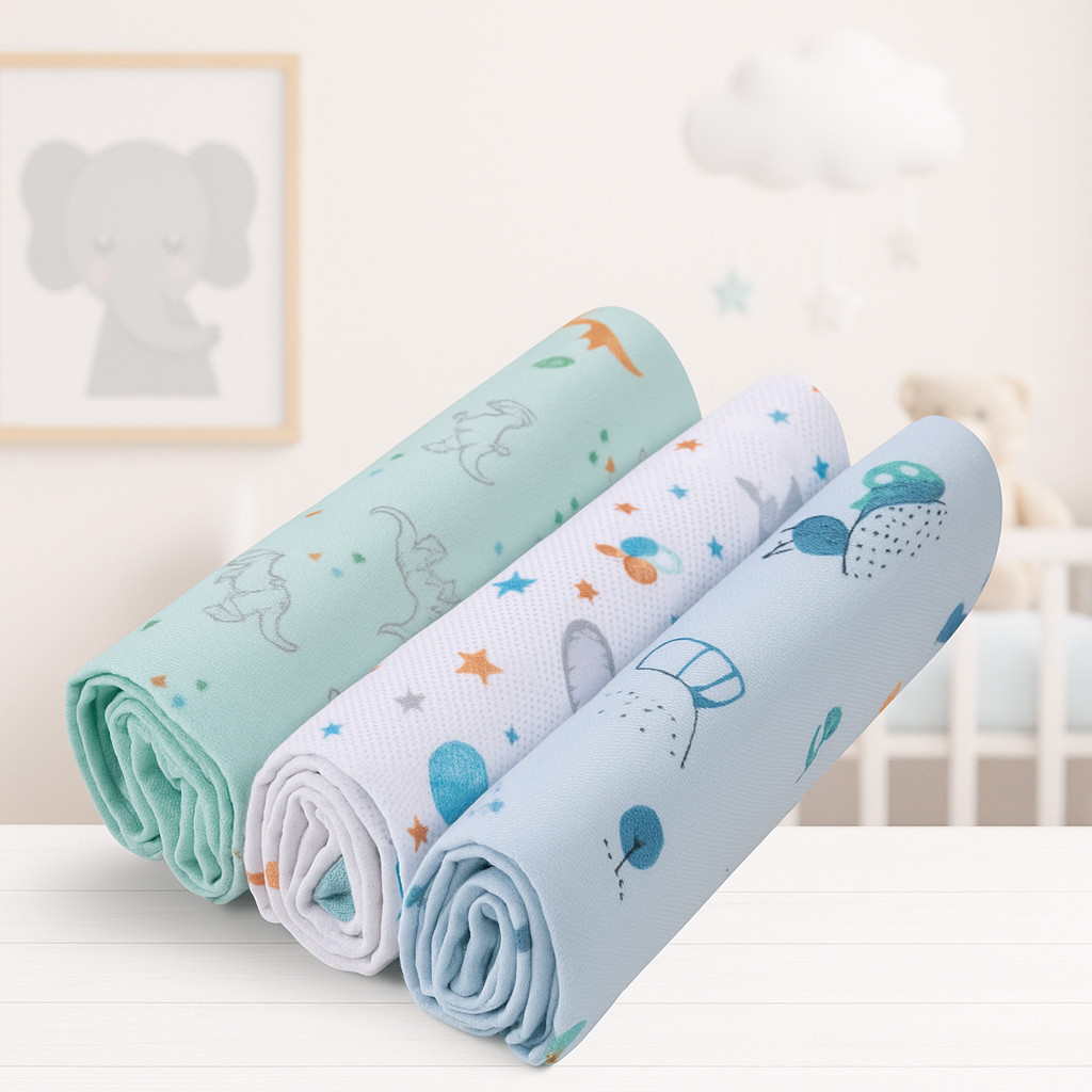 Cueiro Manta Flanelado 100x80cm e 80X80 bebê kit com 3 unidades Enxoval Menina Menino