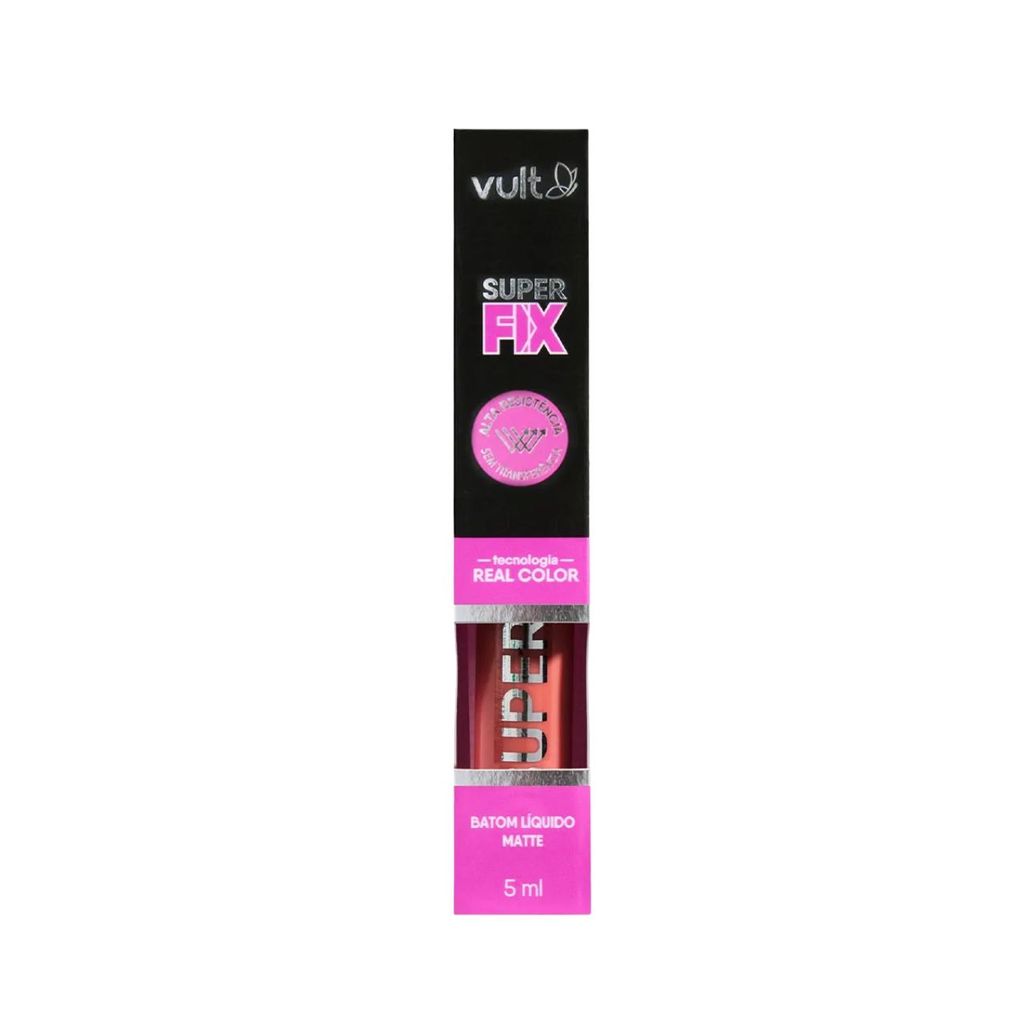 Batom Vult Matte Liquido Super Fix 5ml  Castanho Natural