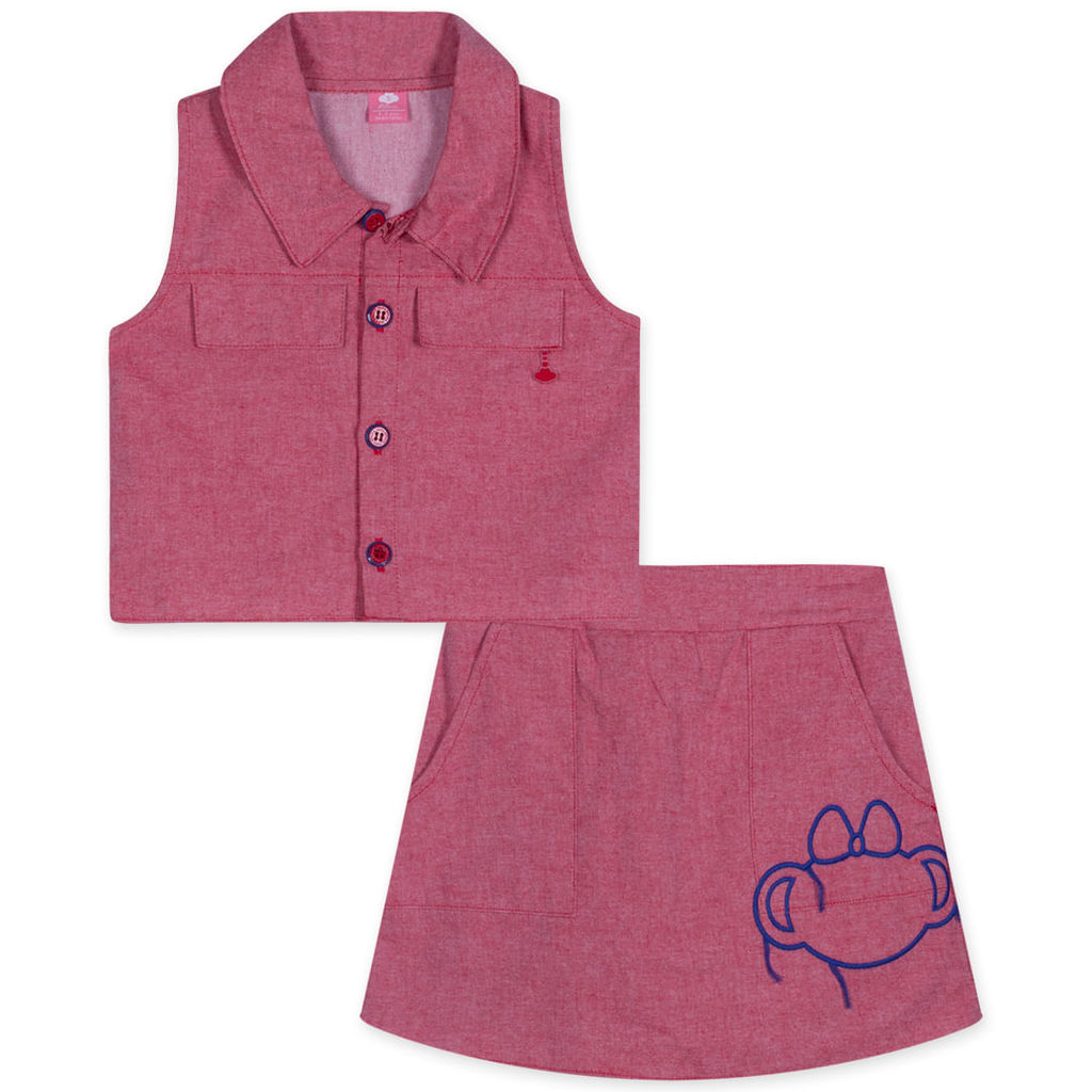 Conjunto Curto Infantil Feminino Lilica Ripilica em Oferta na Shopee