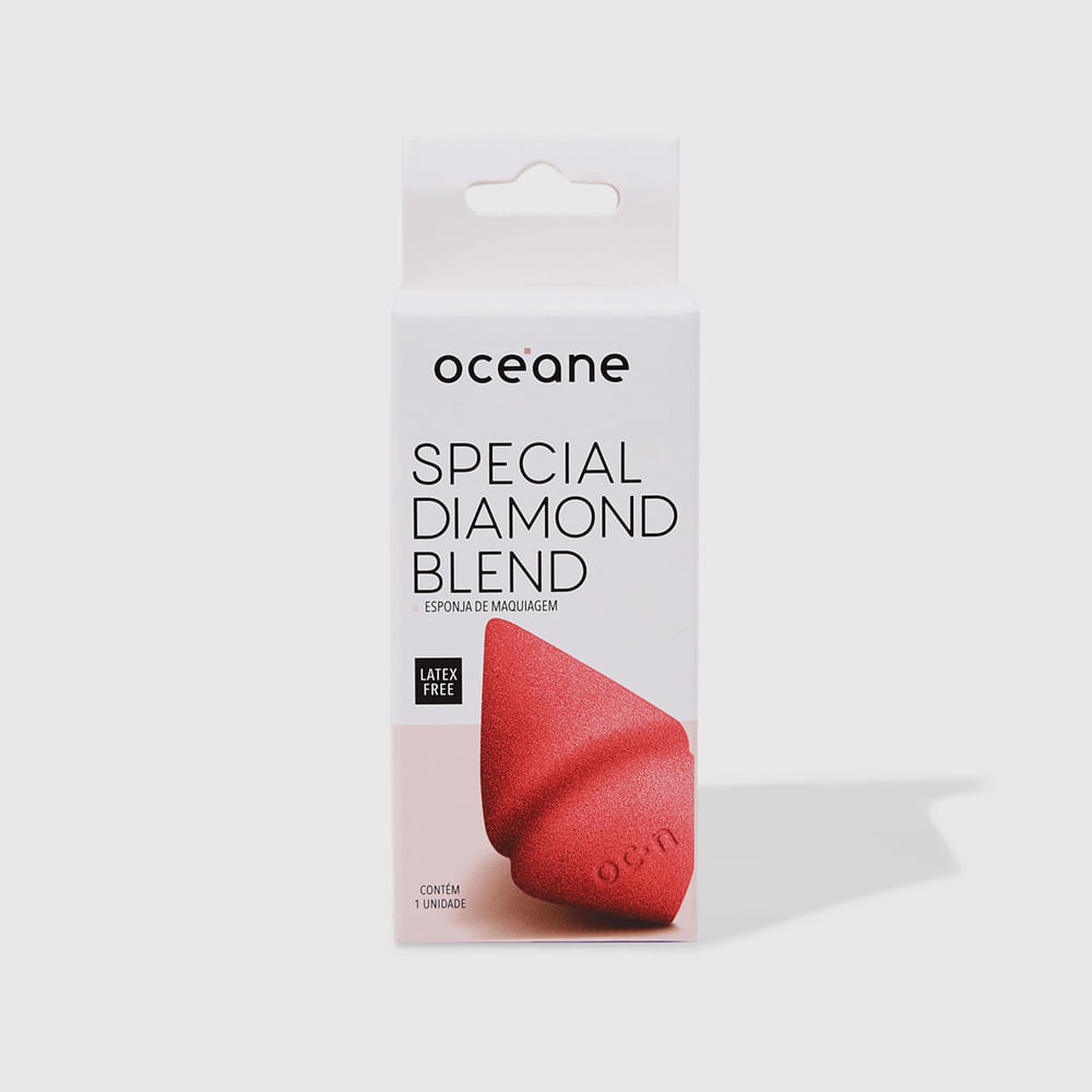 Detalhes do Kit Esponjas de Maquiagem Flat Drop + Special Diamond Blend (2 Produtos)