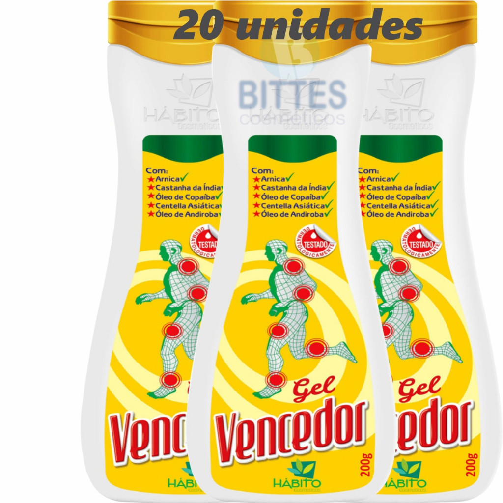 24 Gel Vencedor Hábito cosméticos massageador muscular bem esta corporal