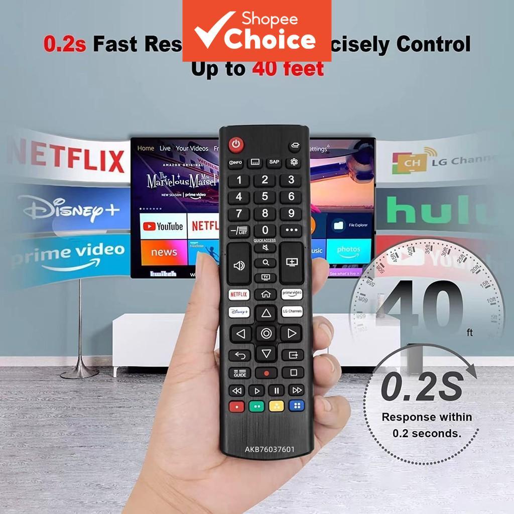 AKB76037601 Controle Remoto Para TVs Inteligentes LG 4K 8K OLED QNED NanoCell webOS HDR