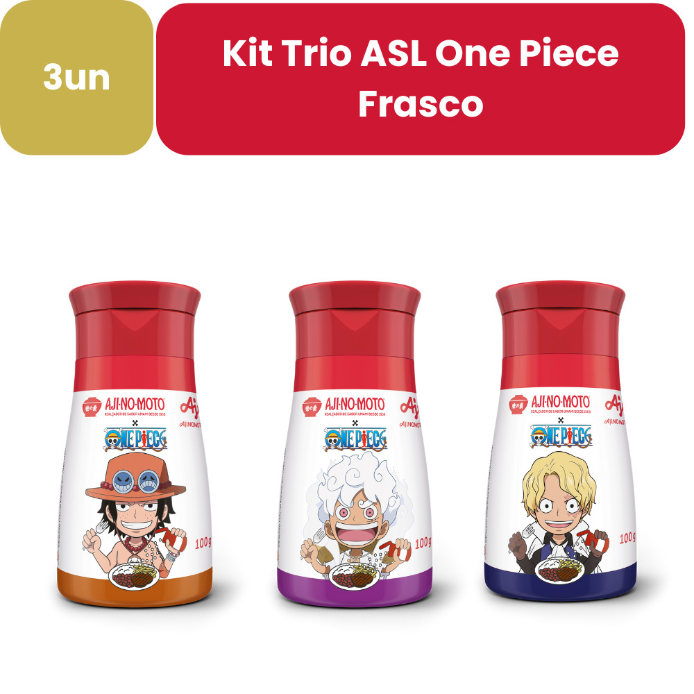 Kit AJI-NO-MOTO®  Trio ASL One Piece Frasco