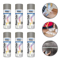 Kit 6 Tinta Spray 300ml Uso Geral Todas As Cores Automotivo