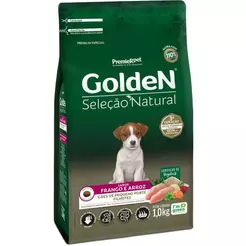 Ração GoldeN Seleção Natural Cães Filhotes Frango/Arroz 1Kg