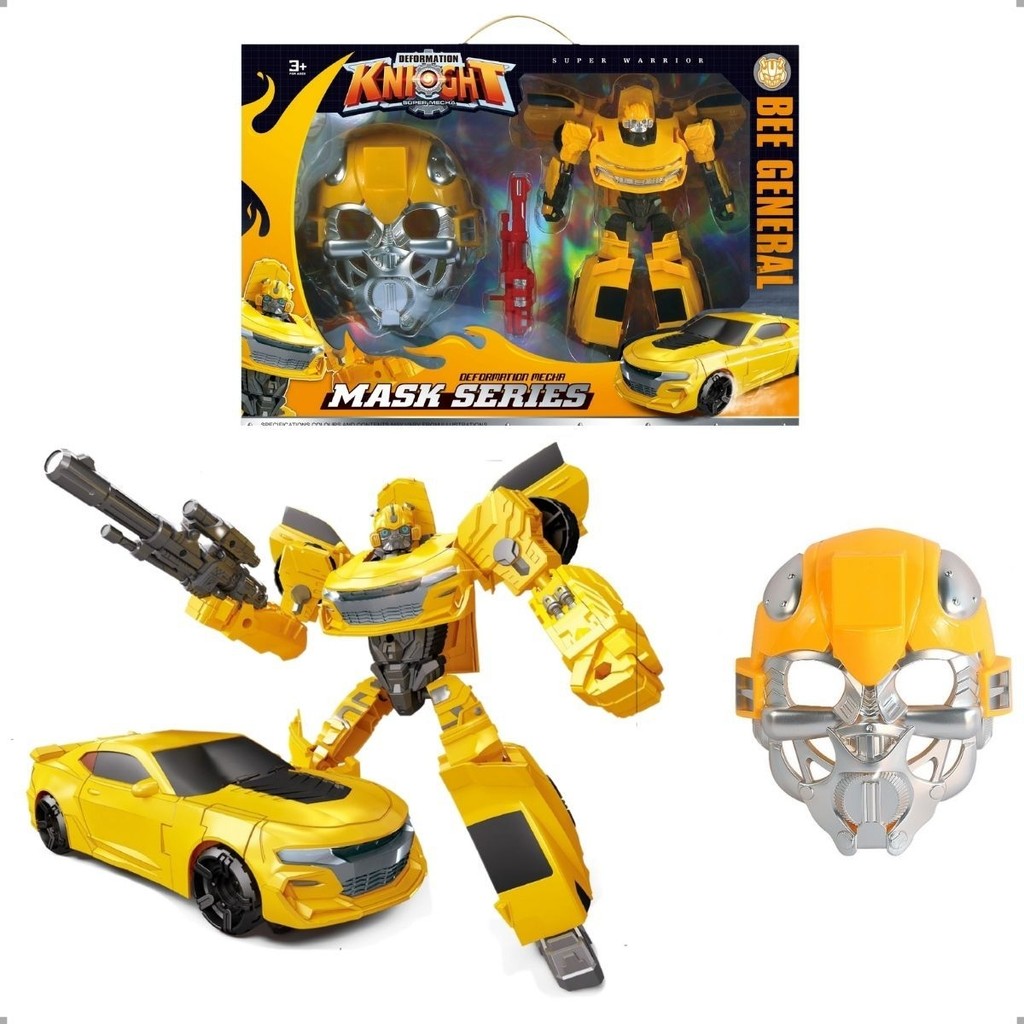 Brinquedo Carro Se Transforma Em Robô Acessórios Bee General