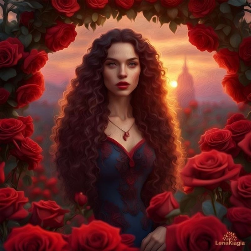 Quadro Pomba gira Rosa Vermelha Pombogira, pomba gira,pombagira