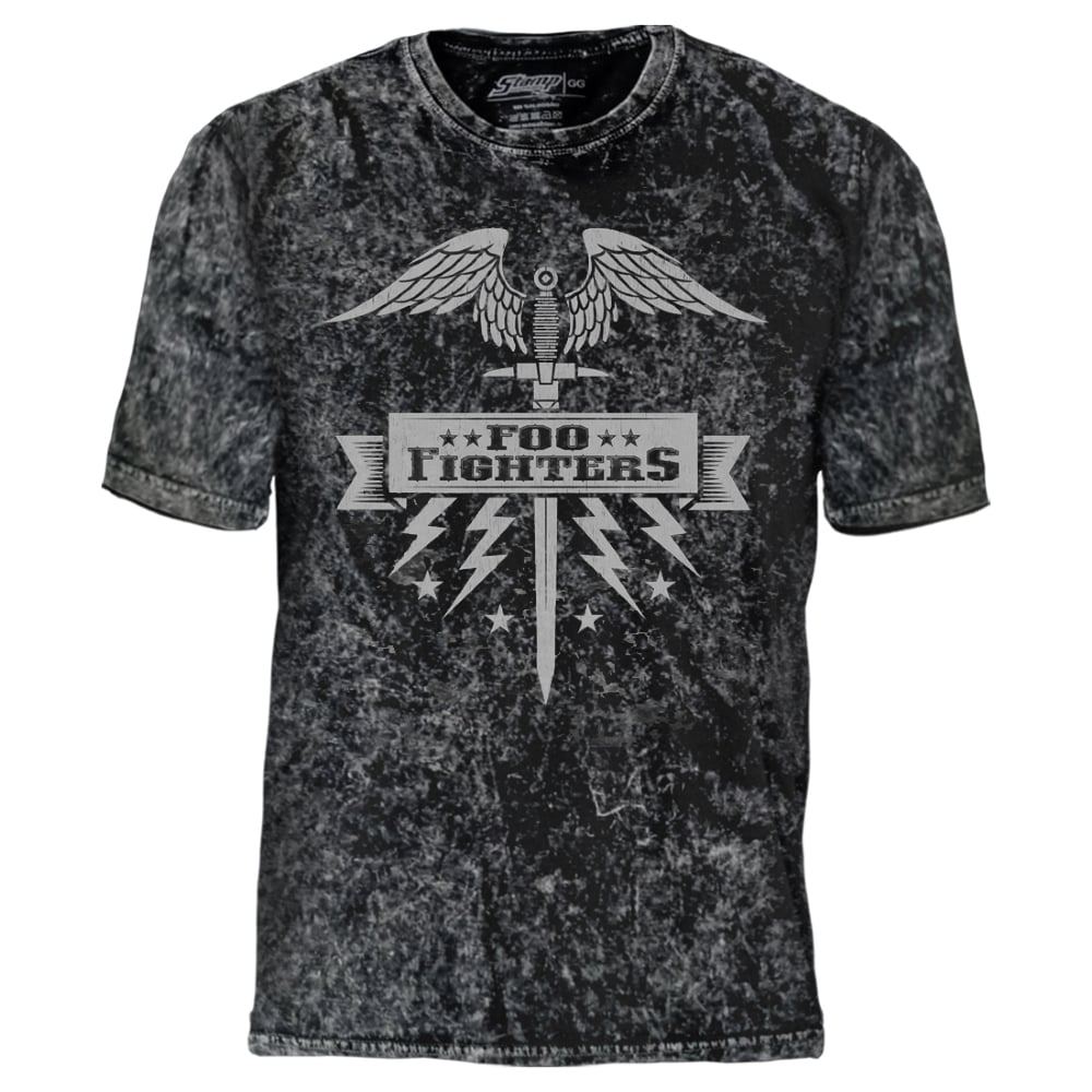 🌈🔥 Camiseta Tie Dye Foo Fighters Logo Oficial Stamp – Estilo Único 🤘