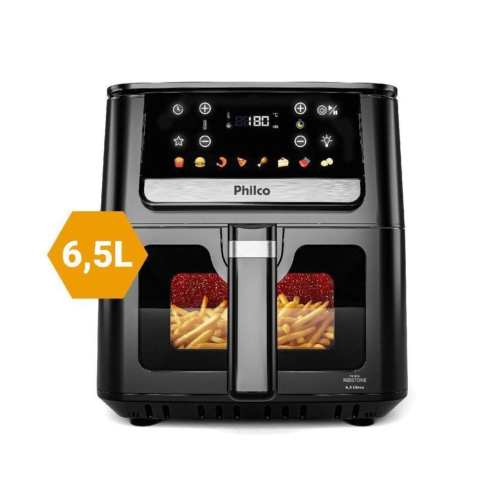 Air Fryer Philco 6,5L Visor Glass e Redstone 1700W PAF65A - 110V em Oferta na Shopee