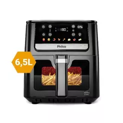 Air Fryer Philco 6,5L Visor Glass e Redstone 1700W PAF65A - 110V