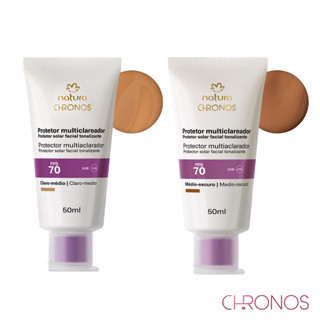 Protetor Multiclarificador FPS 70 Chronos Derma Natura-50ml em Oferta na Shopee