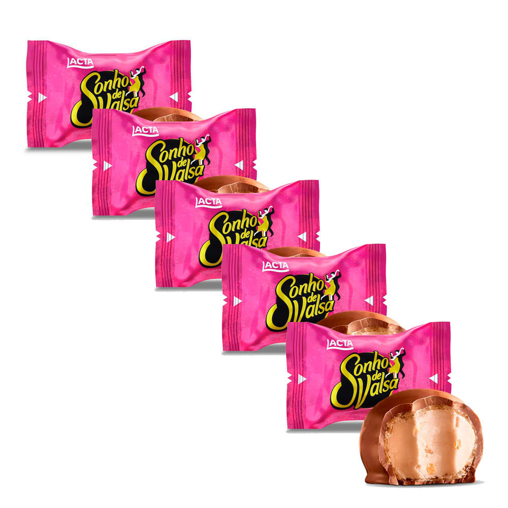 Kit 5 Bombom Lacta Sonho de Valsa com 20g em Oferta na Shopee