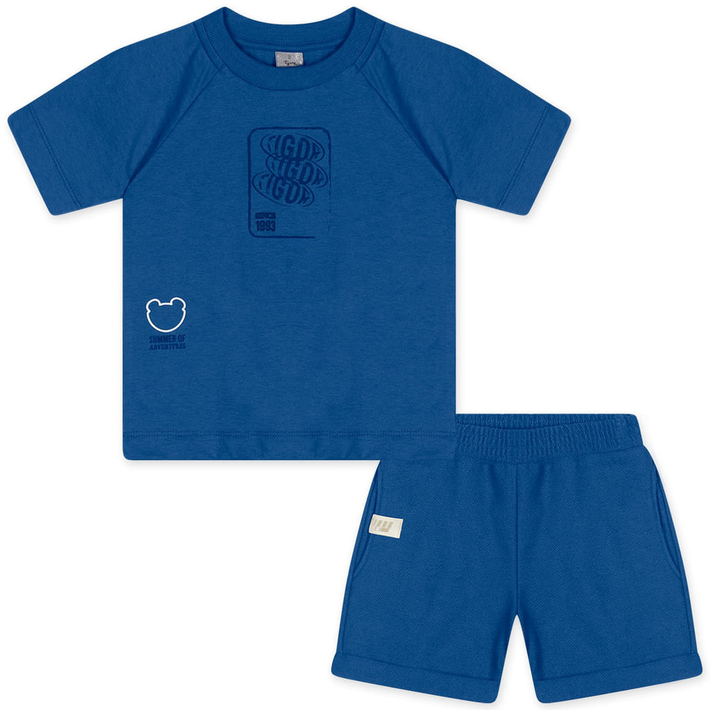 Conjunto Curto Moletom Bebê Masculino Tigor T. Tigre em Oferta na Shopee