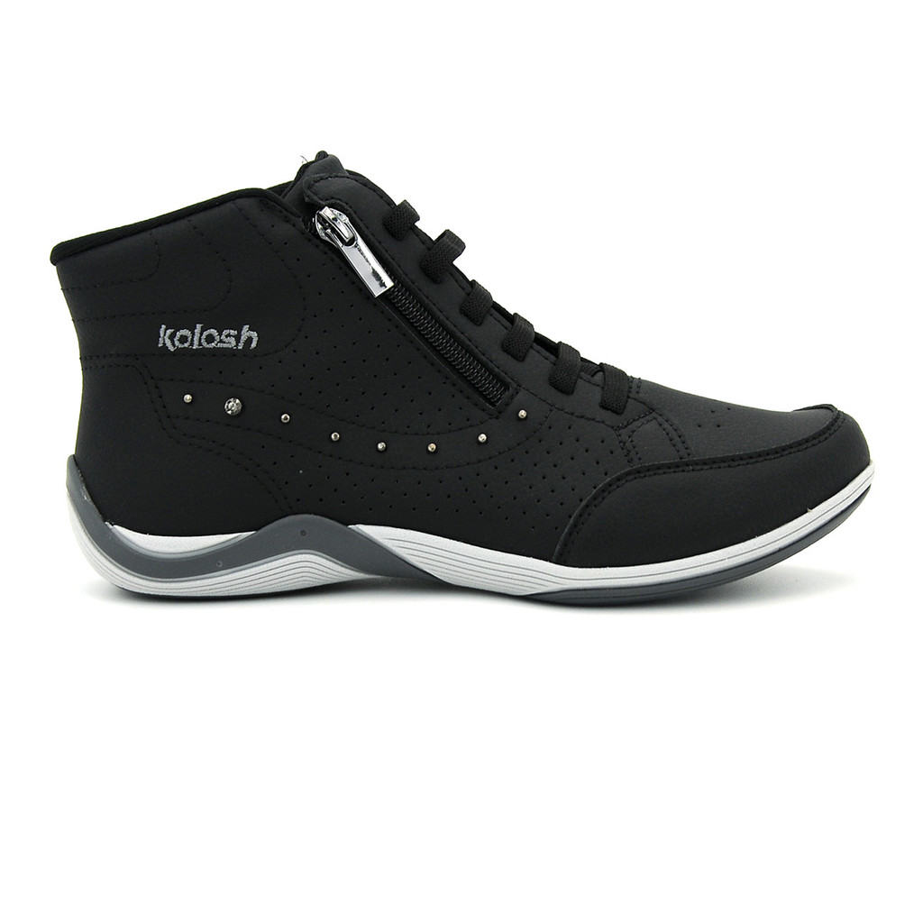 Tênis Kolosh C3662 Sneaker Cano Alto Elastico Confortavel Feminino