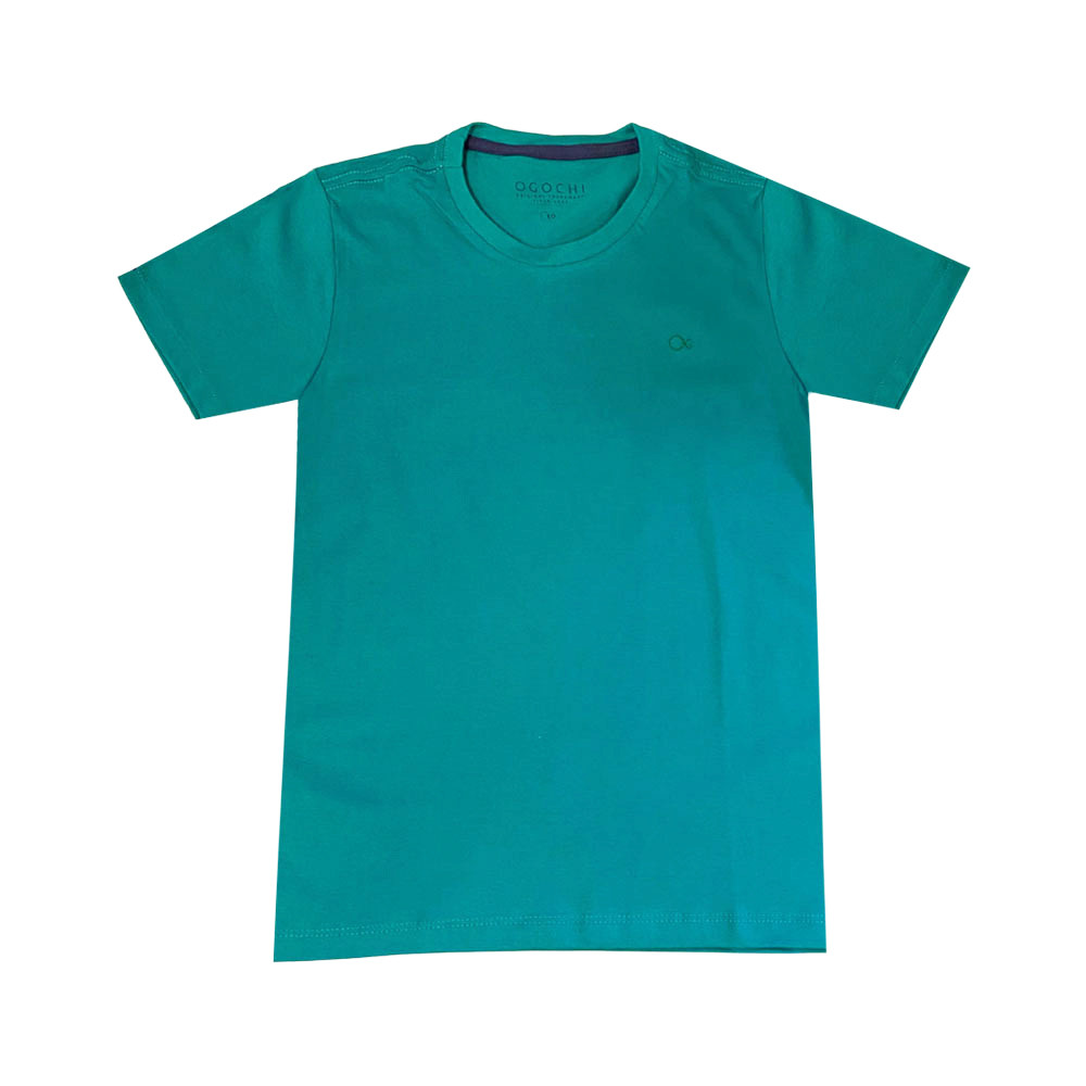 Camiseta Infantil Básica Ogochi Essencial Verde Água