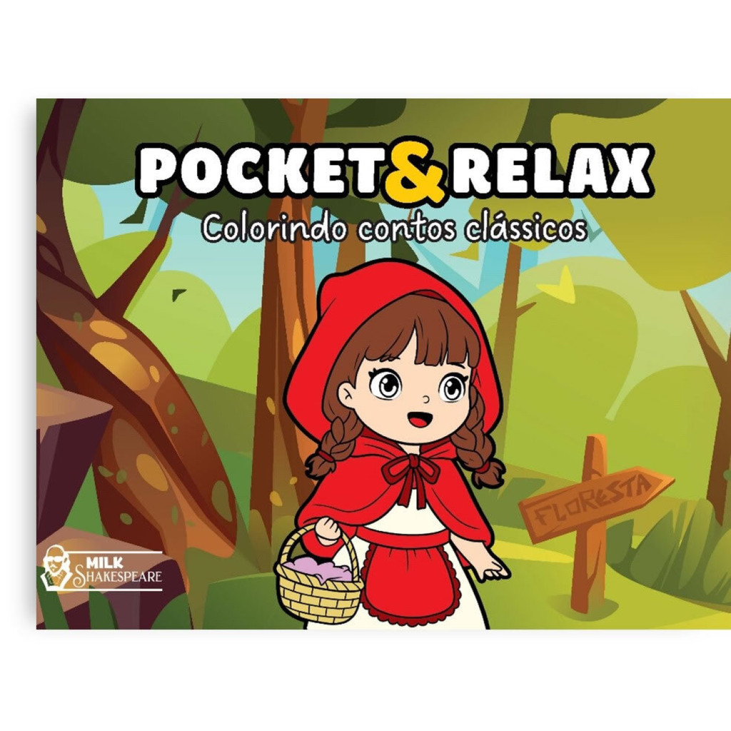 Cute relax pocket colorindo contos clássicos livro de Colorir