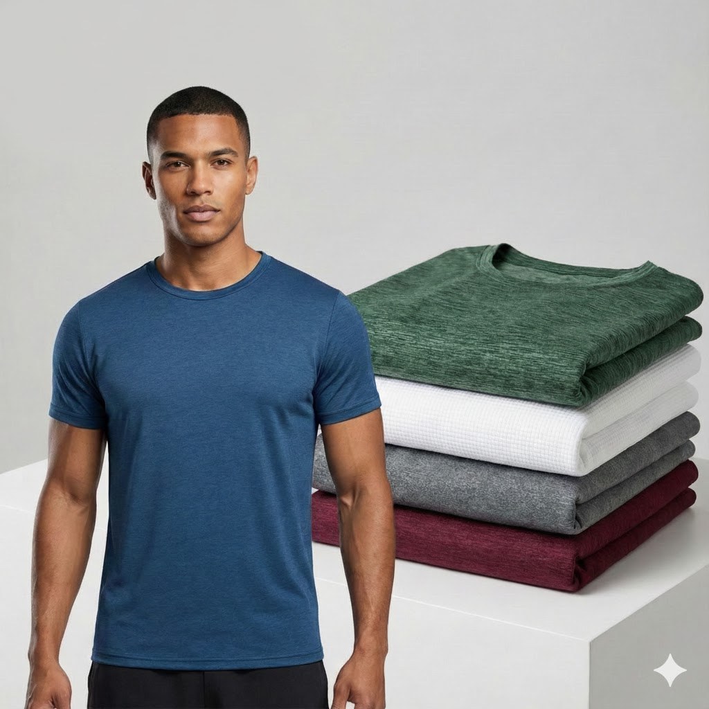 Camiseta Básica Masculina DryFit Academia Fitness