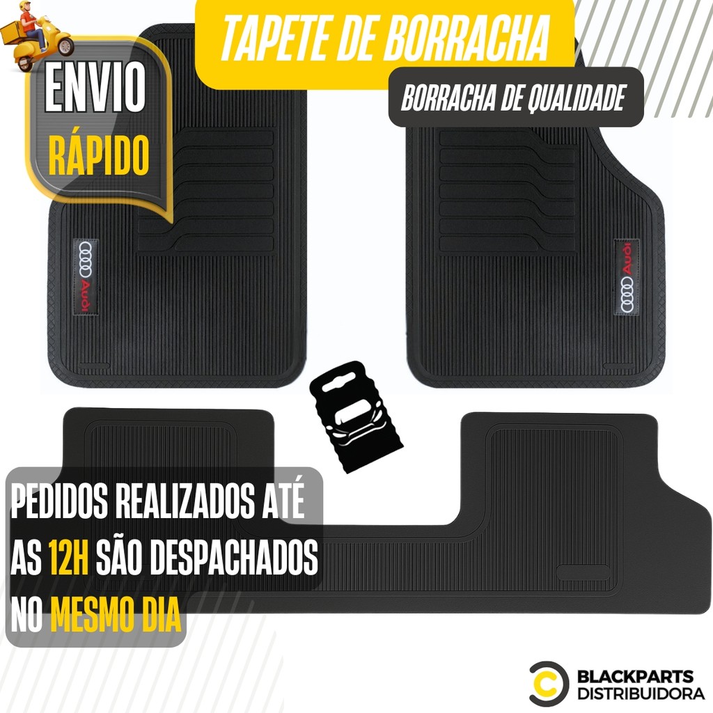 Jogo Tapete De Borracha Personalizado Audi 5 Peças Luxo