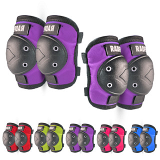 Kit Joelheira e Cotoveleira Infantil Ajustável Skate Bike RadFox Resistente e Confortável em Oferta na Shopee