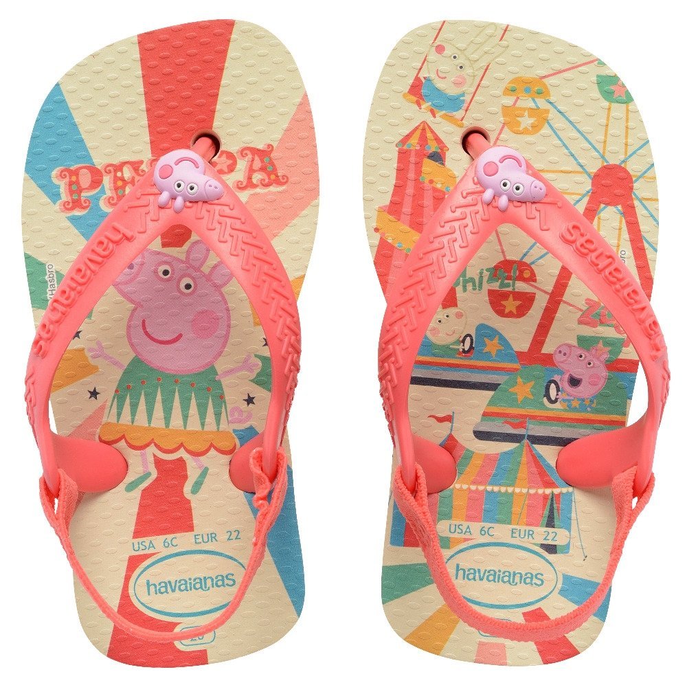 Havaianas Baby Peppa Pig Buttercream/Coral em Oferta na Shopee