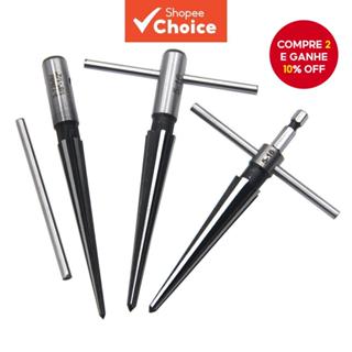 Novo Conjunto de Alargadores Cônicos Redondos e Sextavados - Ferramentas Manuais de 3-13mm e 5-16mm para Madeira, Metal em Oferta na Shopee