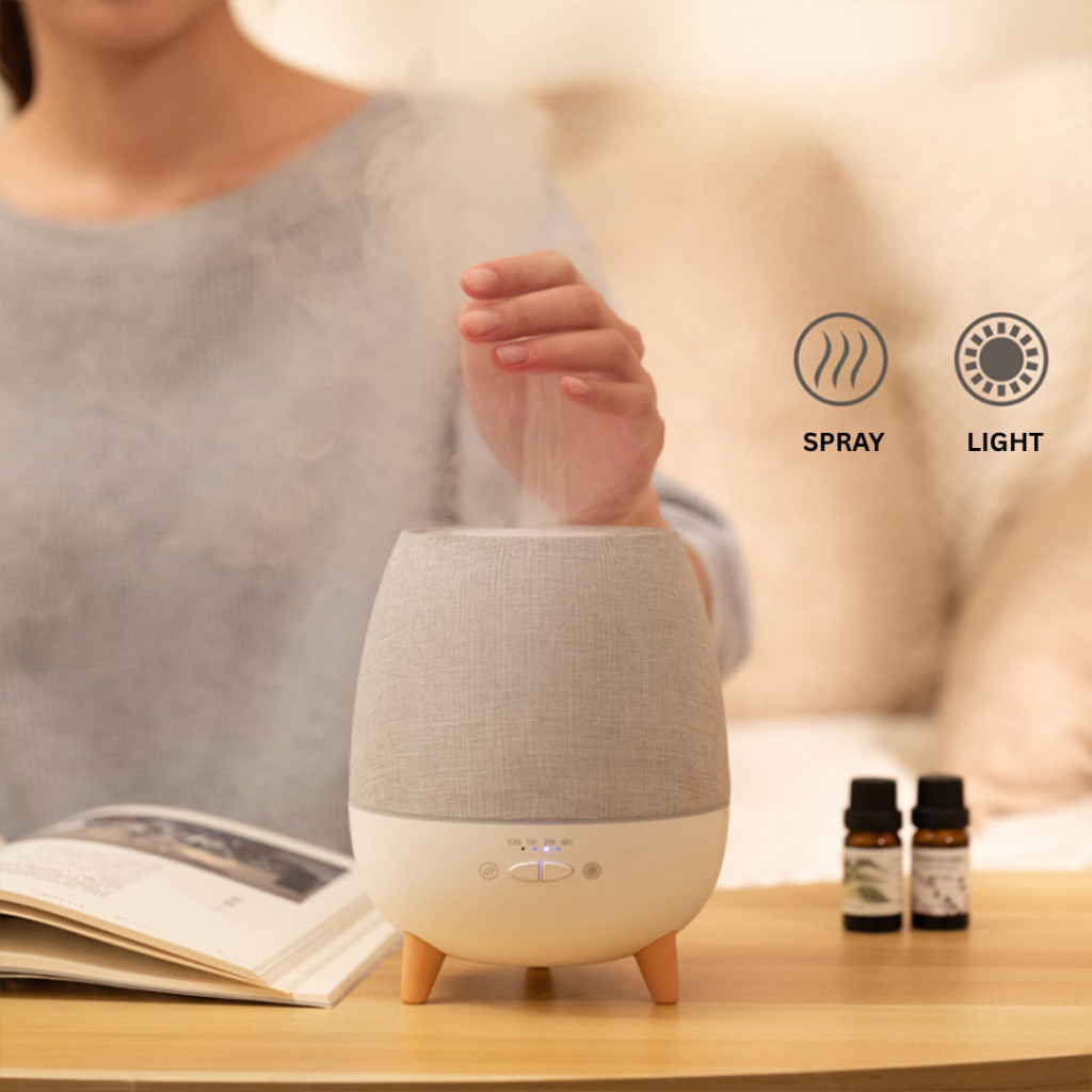 Umidificador e difusor de ar elétrico para aromaterapia,, névoa ultrassônica, modo noturno em Oferta na Shopee