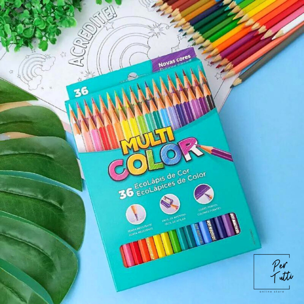 Kit Lápis De Cor 46 Cores Multicolor Da Faber Castell