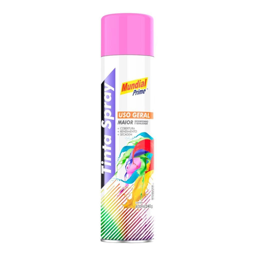 Tinta Spray Mundial Prime Rosa - 400ML em Oferta na Shopee