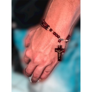 Terço de Pulso Pulseira Madeira Ajustável Nossa Senhora Aparecida em Oferta na Shopee