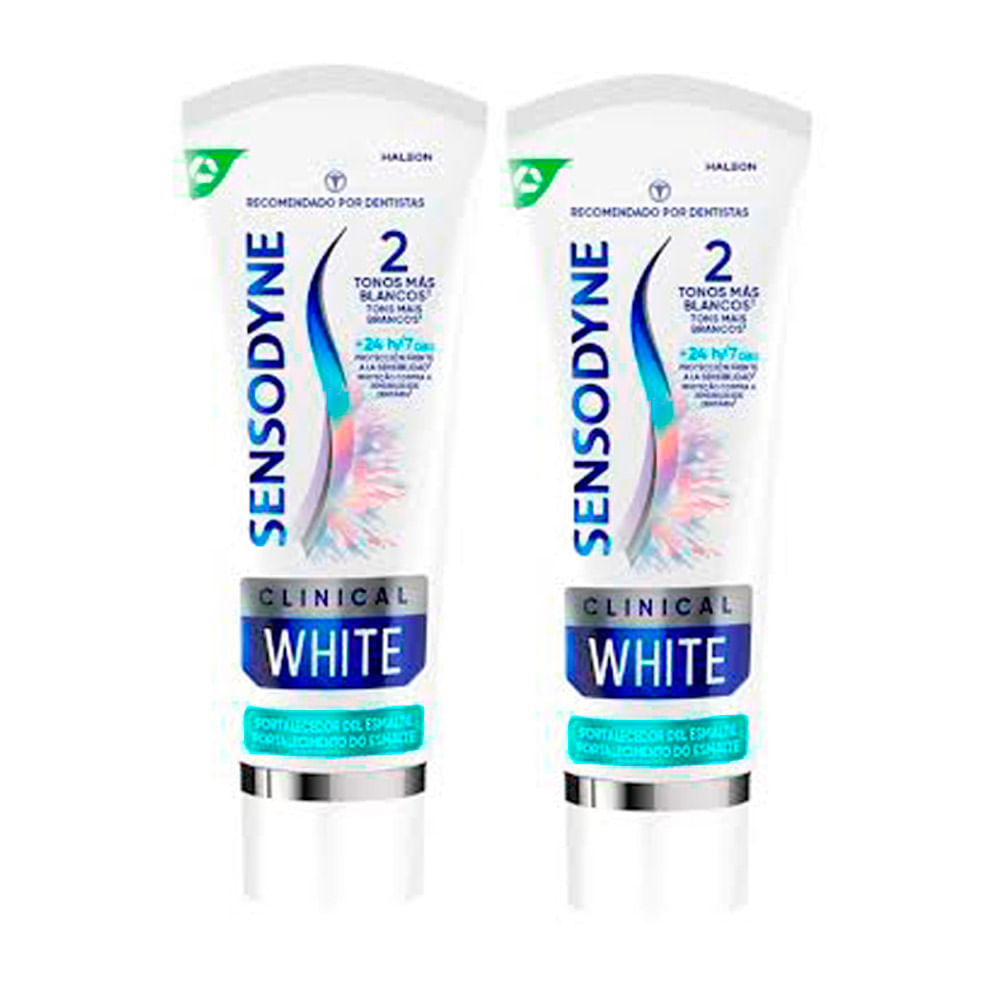 Kit 2 Creme Dental Sensodyne 2 Clinical White 100G