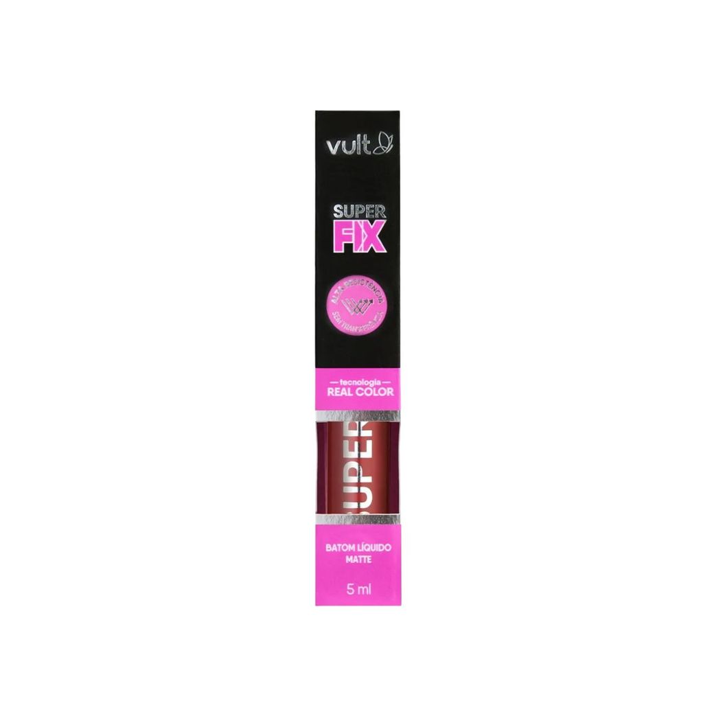 Batom Vult Matte Liquido Super Fix 5ml Vermelho Profundo