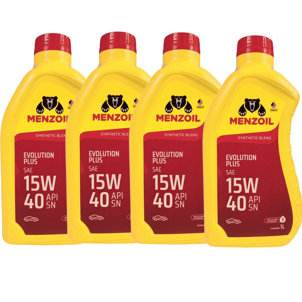 Kit 4 Litros de Óleo Semissintetico de Motor Evolution Plus 15W40 em Oferta na Shopee