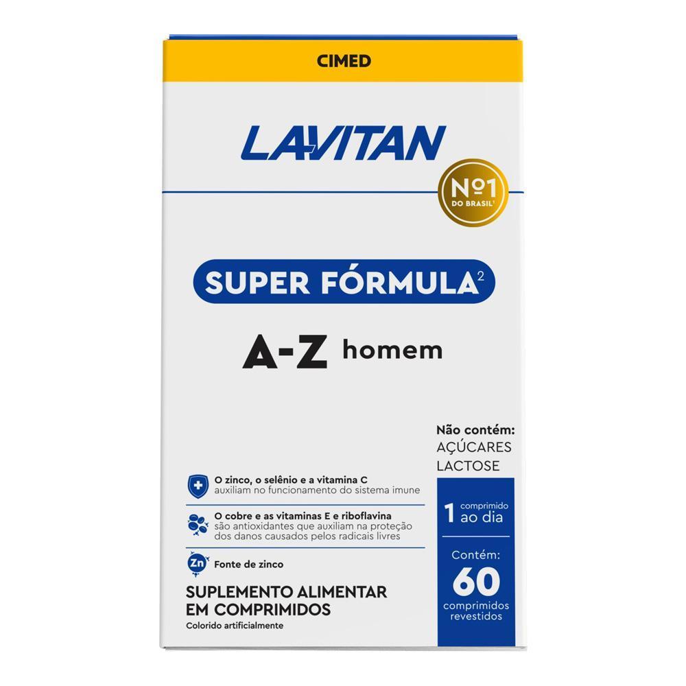 Lavitan Super Fórmula A-Z Homem Com 60 Comprimidos Imunidade em Oferta na Shopee
