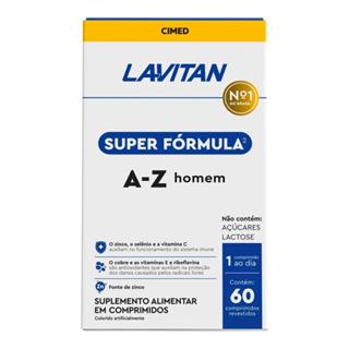 Lavitan Super Fórmula A-Z Homem Com 60 Comprimidos Imunidade em Oferta na Shopee